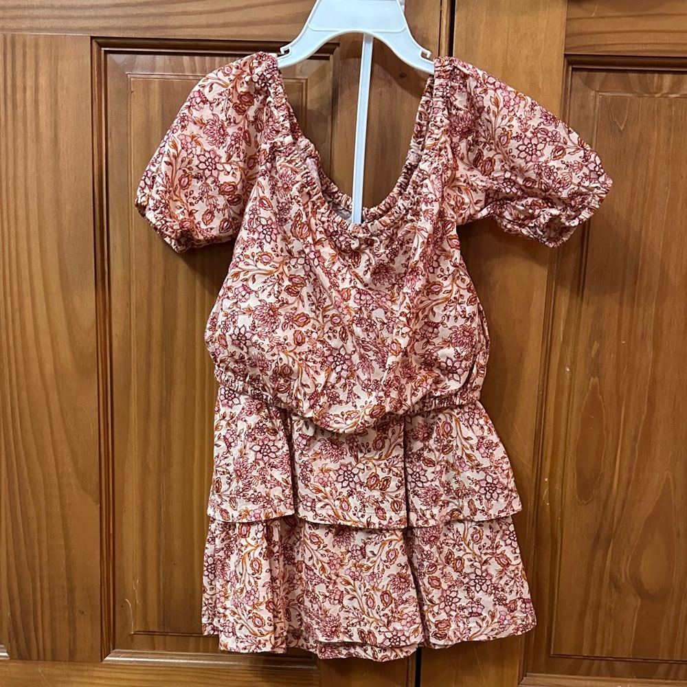 Old Navy Pink Floral shirt and skirt set